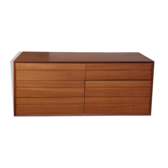 Italian drawer sideboard in solid wood 1960