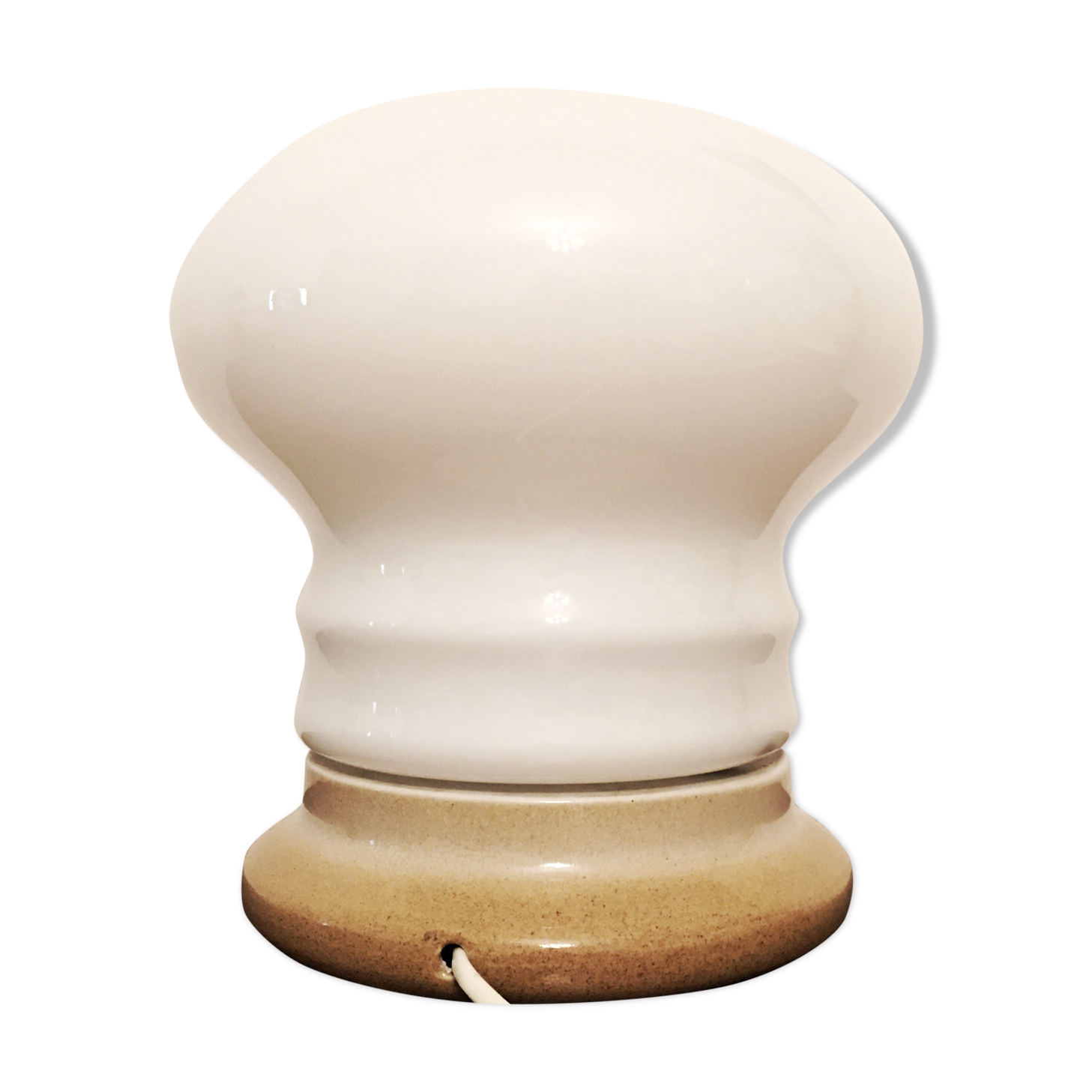 White Glass Table Lamp by Ivan Jakes, 1960s