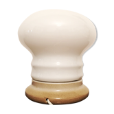 Lampe de table en verre blanc par Ivan Jakes années 1960