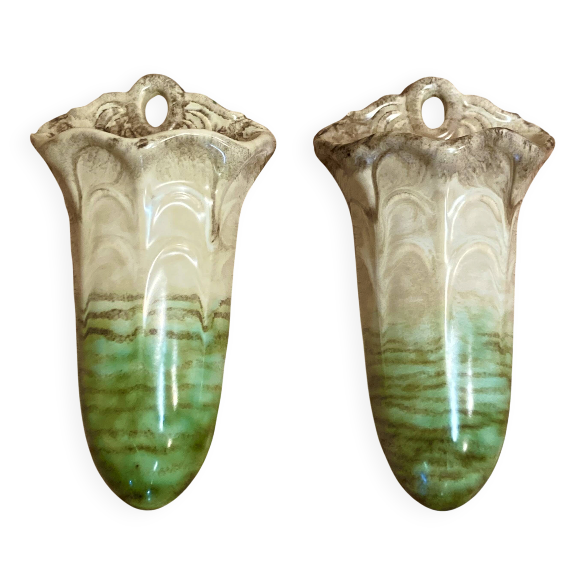 PAIRE DE VASES "ART DÉCO".