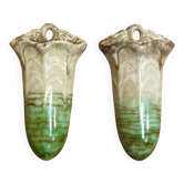 "art deco" vases pair.