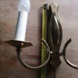 Vintage Empire style gold-plated brass wall sconce