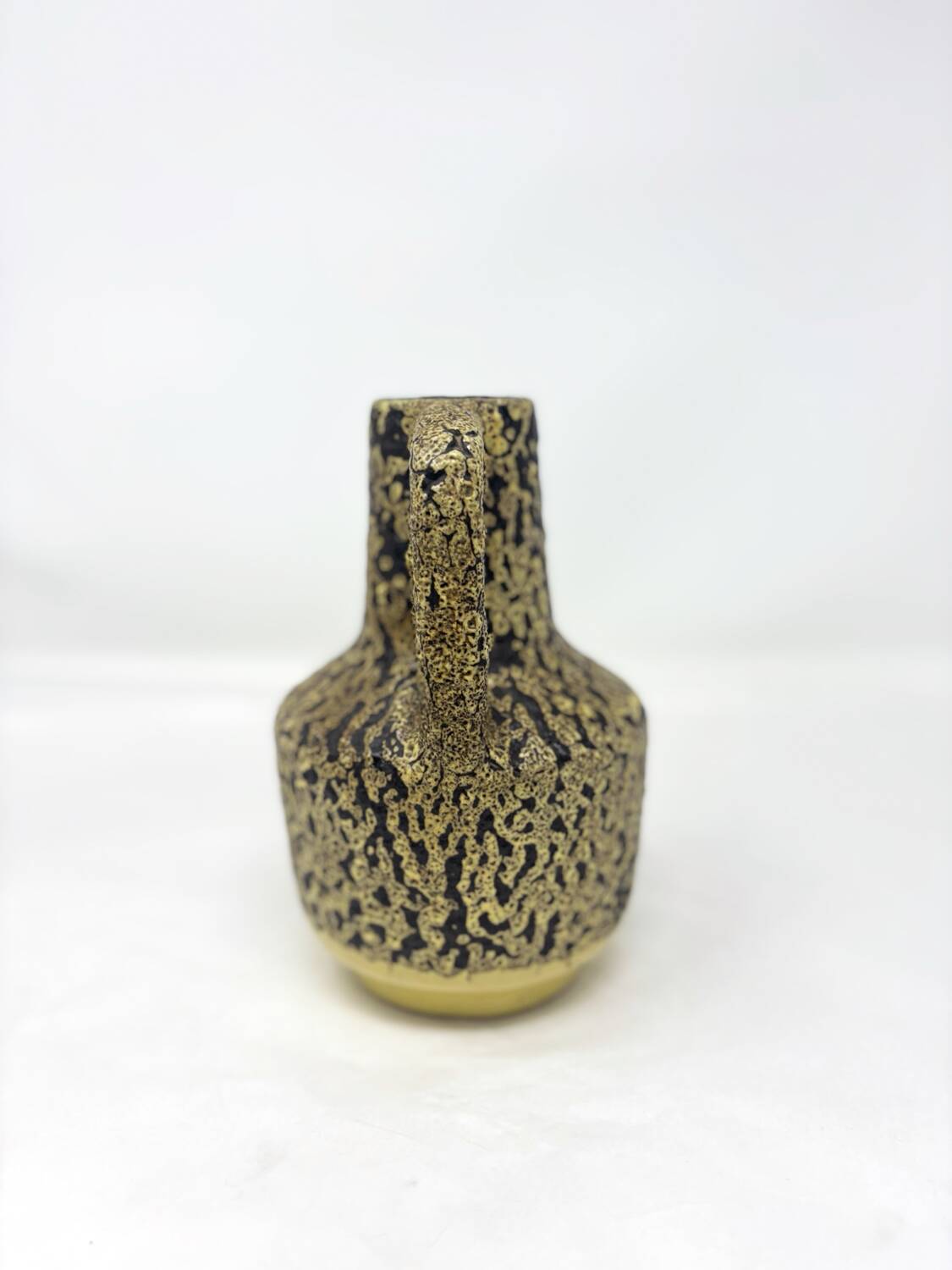 Yellow German ceramic vase