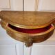 Console murale en bois et stuc dorée mi XIXeme