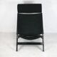 Armchair by Tord Bjorklund, black wood, steel and canvas. Ed. Ikéa, circa 1990.