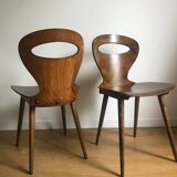Pair of bistro chairs "rustic" model of baumann called "ant"