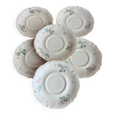 Suite de 6 assiettes en porcelaine de Limoges