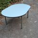Oval school table for children formica Mullca 1970