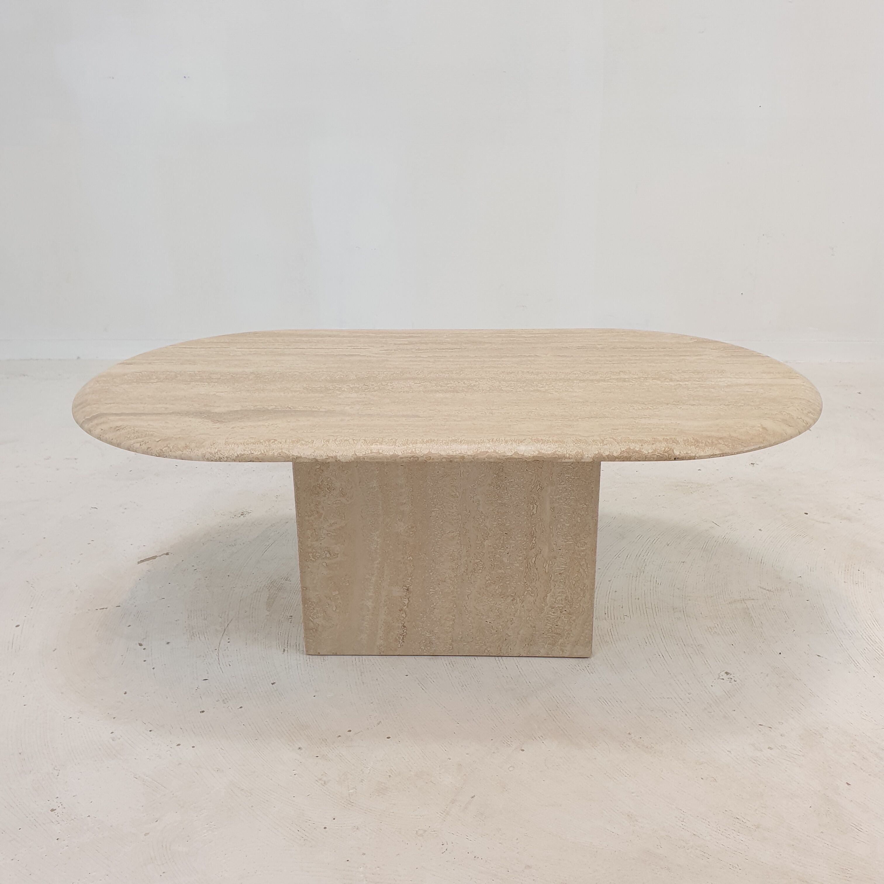Italian Travertine Coffee Table, 1980's