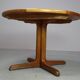 Scandinavian solid pine extendable dining table