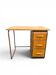 Bureau vintage années 50 bois et métal à caisson 3 tiroirs
