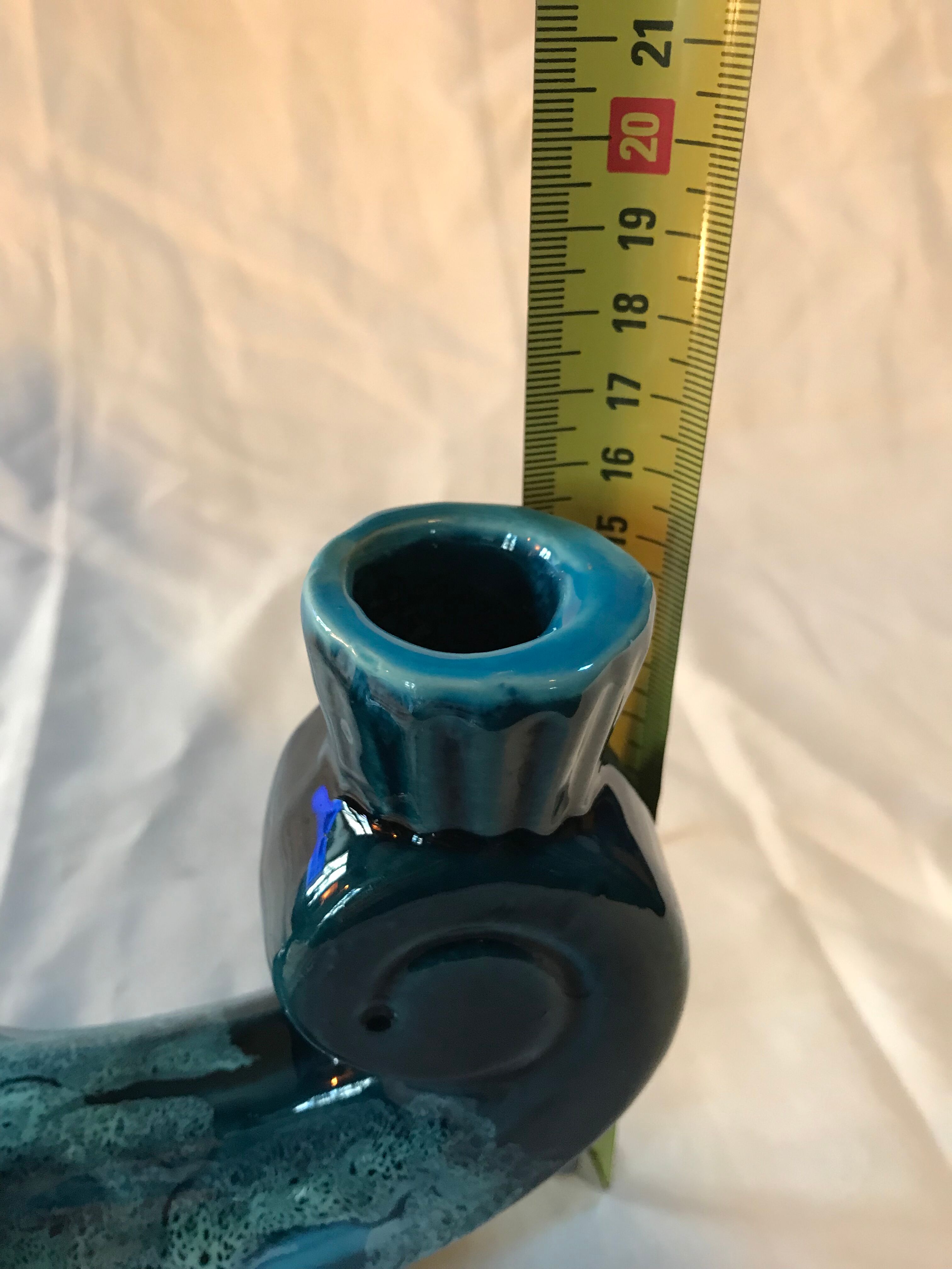 Double ceramic candle holder