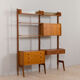 Scandinavian modern freestanding bookcase Ergo by John Texemon, Norway, 1960s.