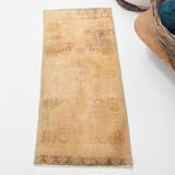 1x3 handmade vintage door mat rug,42x101cm