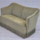 1960s, Danish 2 seater sofa, original condition, green furniture velour.