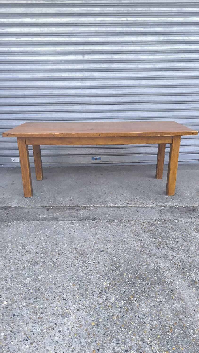 Solid beech farmhouse table 1950