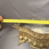 Antique Planter Cache Pot Golden Brass Renaissance Baroque Rococo Style XI