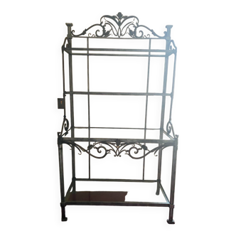 Wrought iron baker's cabinet