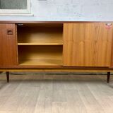Vintage Scandinavian teak sideboard signed Eros, 60s