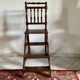 3-step stepladder library chair