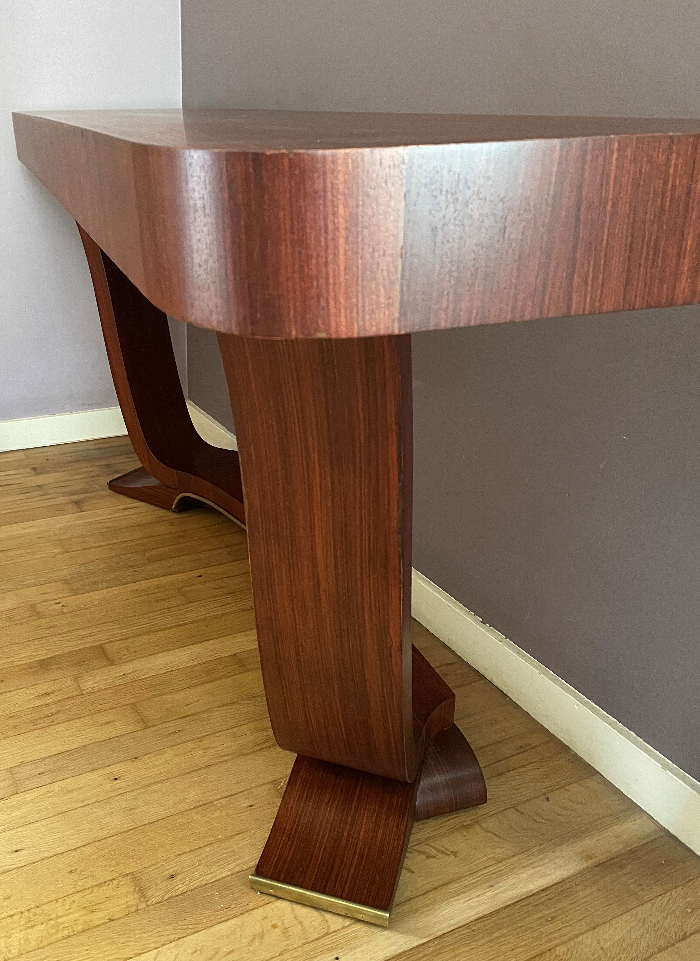 Art Deco console in rosewood