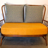 Ercol Springtime mustard yellow sofa