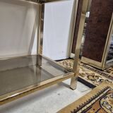 Vintage 1970s golden designer shelf
