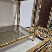Vintage 1970s golden designer shelf
