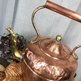 Old copper and brass teapot