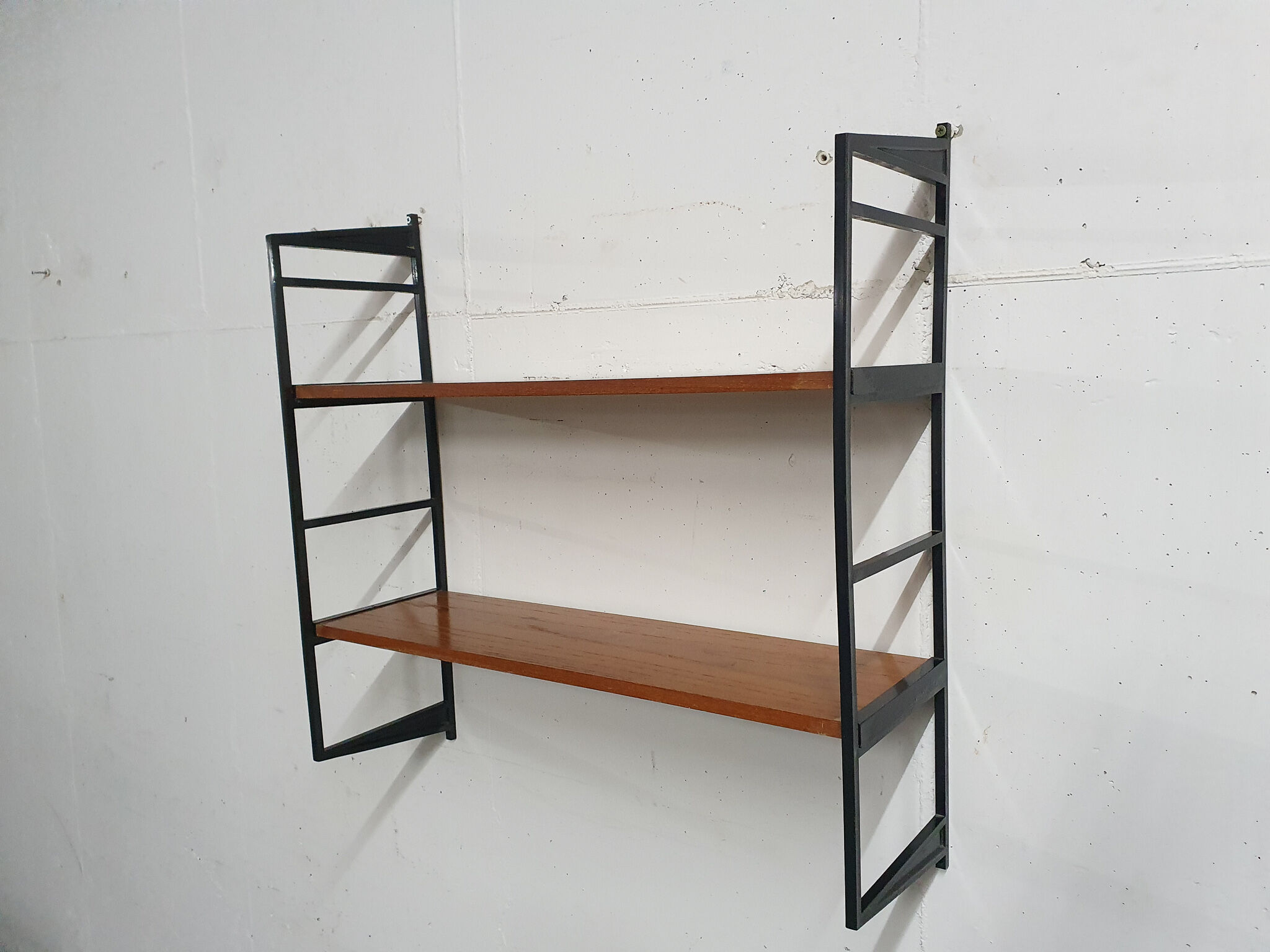 Vintage teak book shelves, The Netherlands 1960's