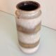 Beige tube vase in cermal by Sheurich Keramik 60/70