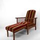 Chaise longue Morris, Arts & Crafts, Royaume-Uni, circa 1900