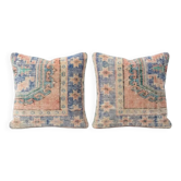 Set of 2 vintage Turkish cushion covers 61x61 cm