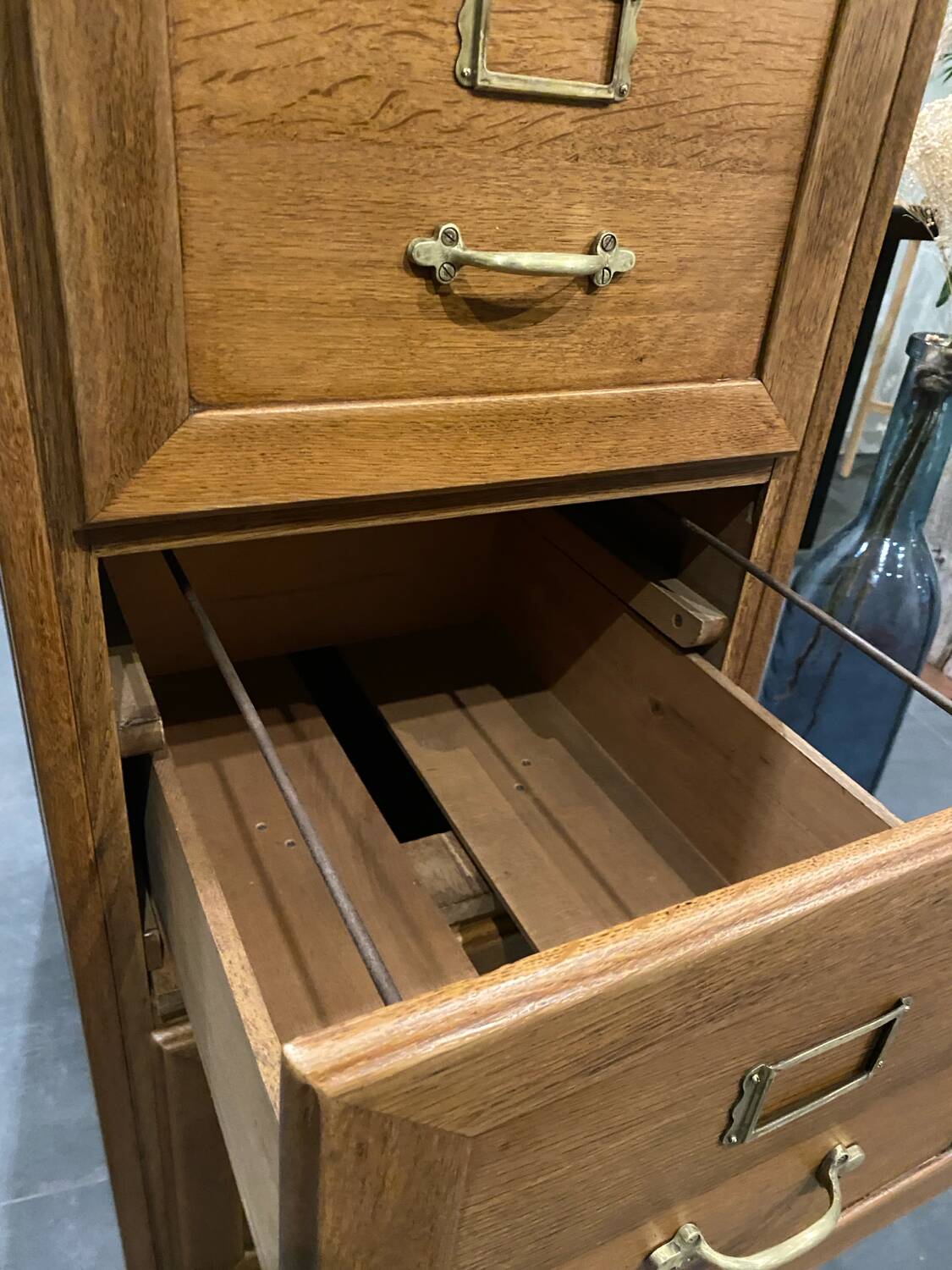 Wooden drawer filing cabinets
