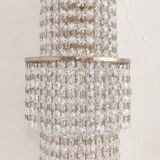 Pair of crystal appliques. France, 1970s.