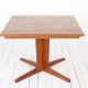 Square teak dining table
