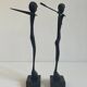 Paire de sculptures africaines en bois