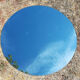 Old round mirror 90x90 cm