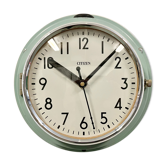 Vintage blue citizen navy wall clock, 1970s