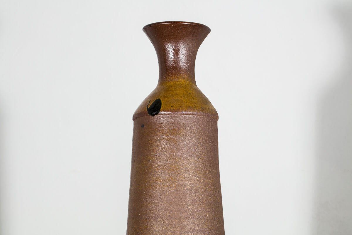 Belgian vase ceramic Brown 1960 s