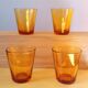 Verres ambrés Vereco 70s
