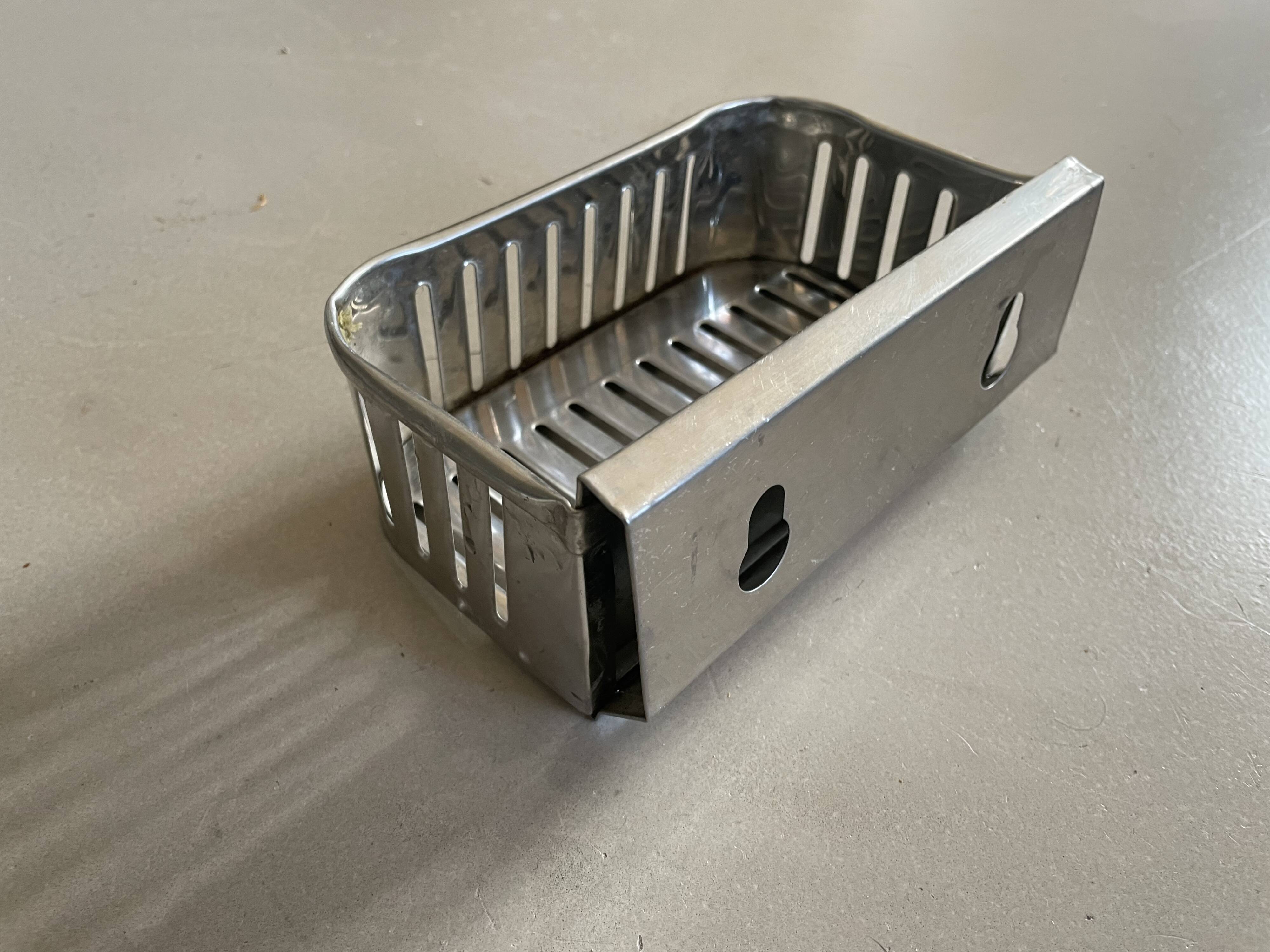 Industrial wall mounted soap dish