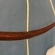 Teak wood and opaline glass chandelier 512 by Uno & Östen Kristiansson for Luxus, Sweden