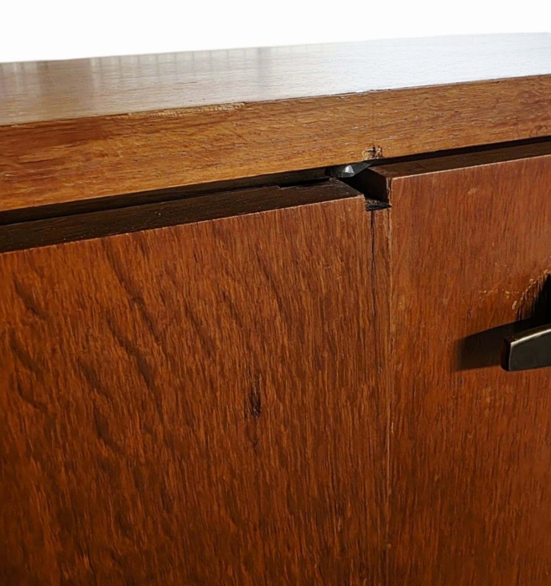 Rare Modernist Enfilade oak – Marcel Gascoin (Éd. Alvéole, c. 1960)
