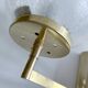 Pair Vintage Bubble Glass Wall Lights