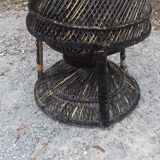 Armchair emmanuel in vintage wicker