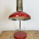 Vintage red east german table lamp from aka leuchten, 1970s