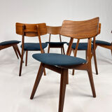 Set of 6 Mid Century Louis van Teeffelen Dining Chairs, 1960s