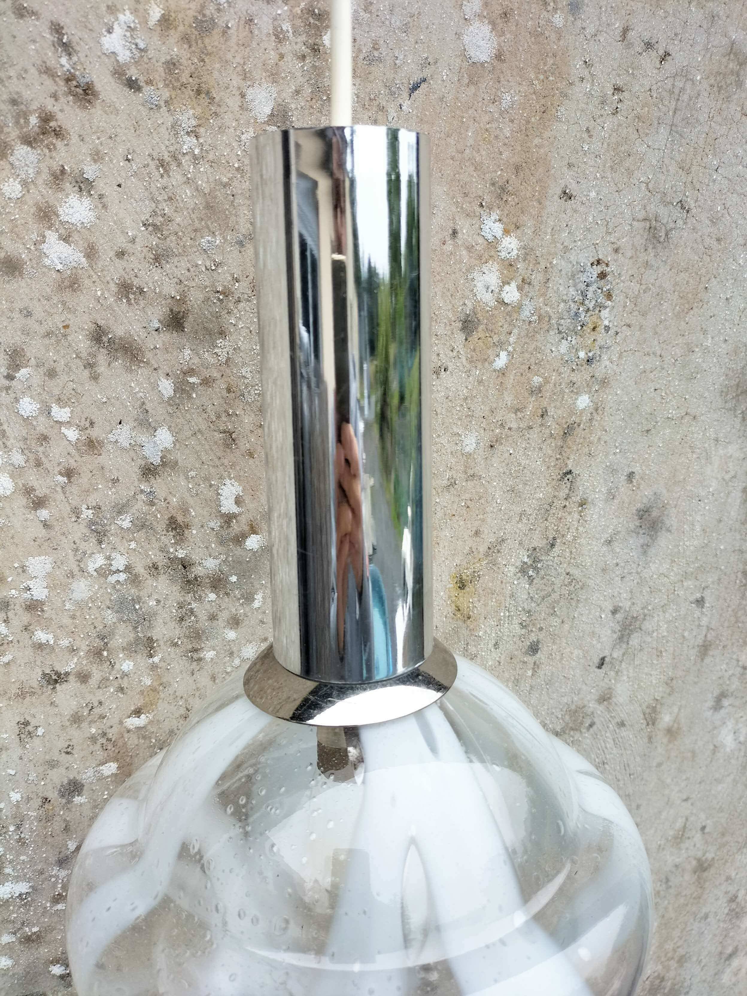 Suspension en verre vintage