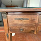 Double-sided administrative desk in oak.
